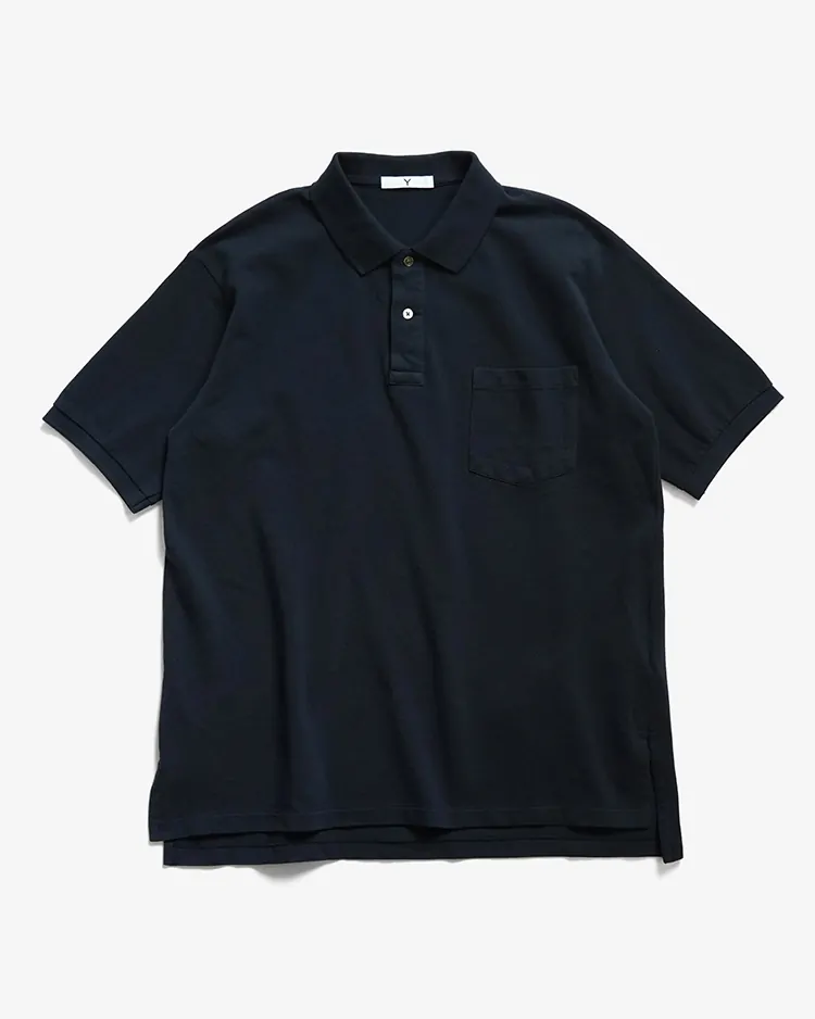 Y / ORGANIC COTTON KANOKO POLO / NAVY