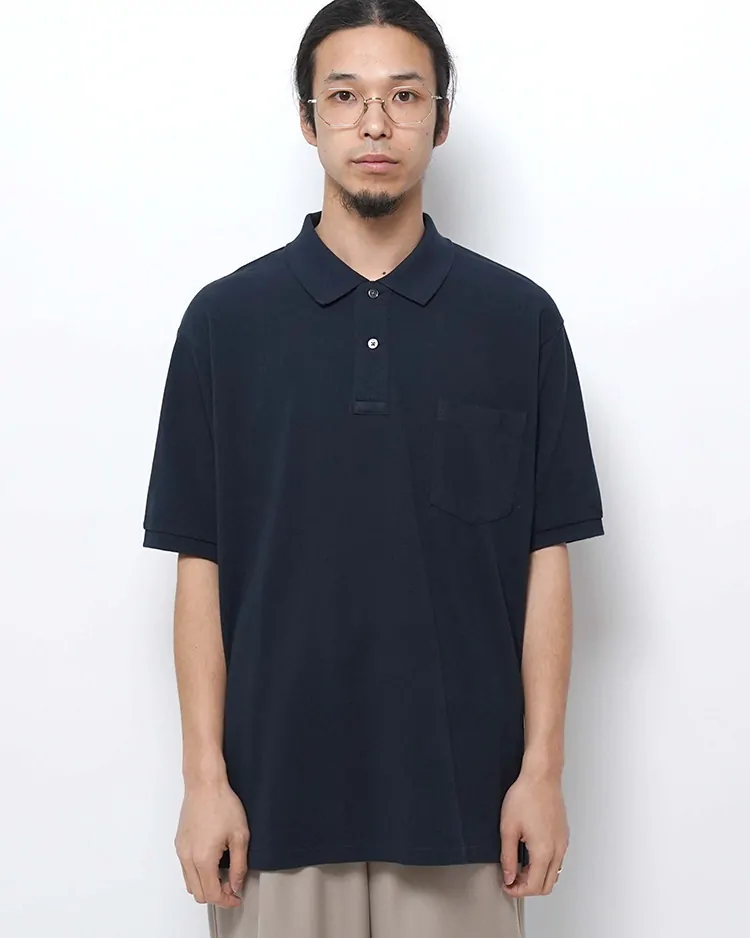 Y / ORGANIC COTTON KANOKO POLO / NAVY