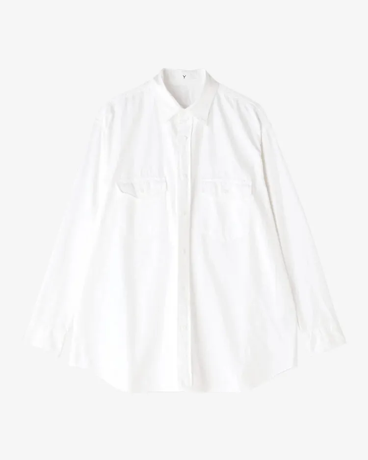 Y / ORGANIC COTTON HIGH DENSITY SATIN SH / WHITE