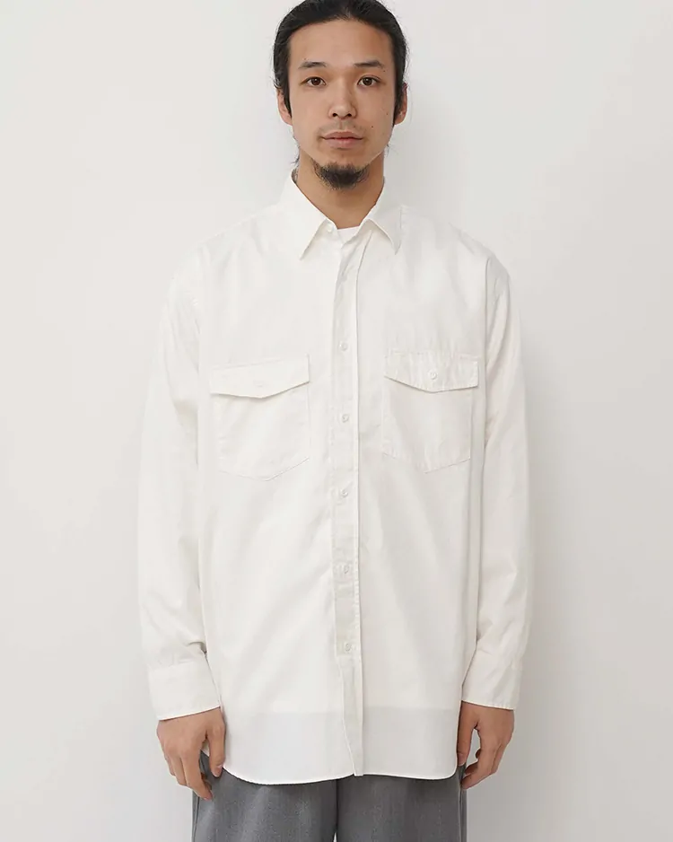 Y / ORGANIC COTTON HIGH DENSITY SATIN SH / WHITE