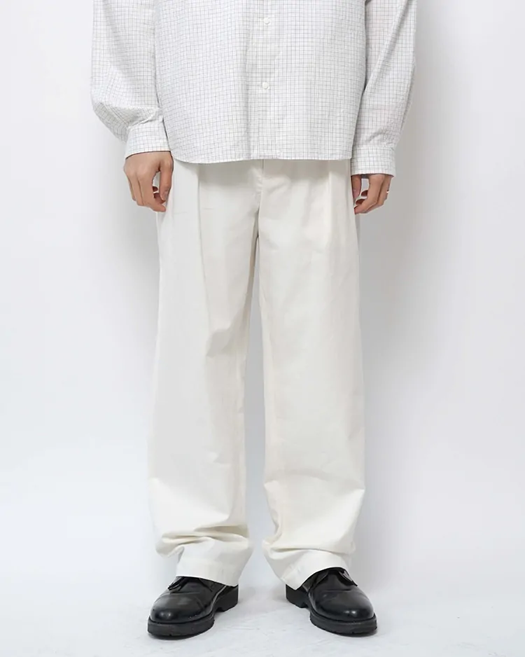 Y / ORGANIC COTTON TENCEL CHINO TR / WHITE