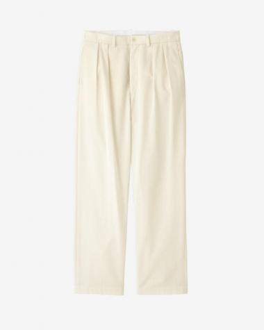  / ORGANIC COTTON TENCEL CHINO TR / WHITE