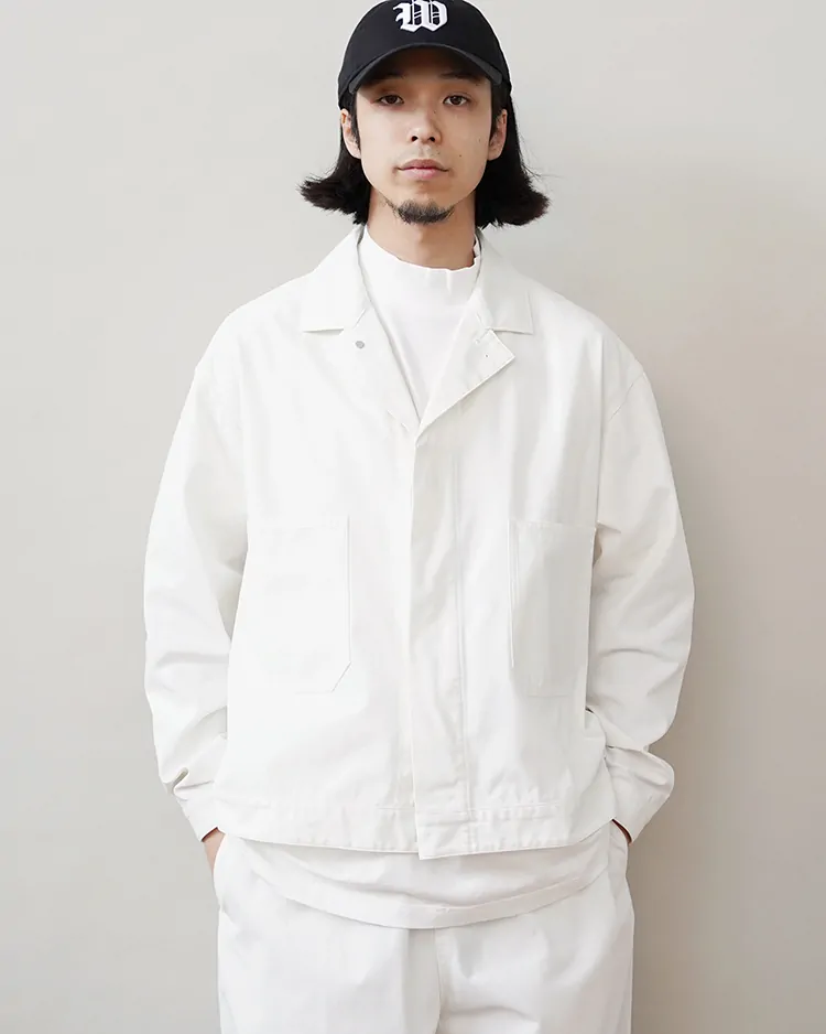 Y / ORGANIC COTTON / RECYCLE POLYESTER TWILL BZ / WHITE