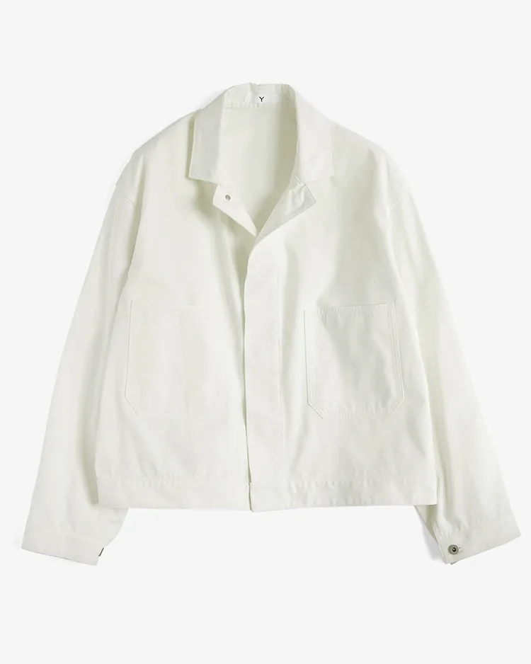 Y / ORGANIC COTTON / RECYCLE POLYESTER TWILL BZ / WHITE