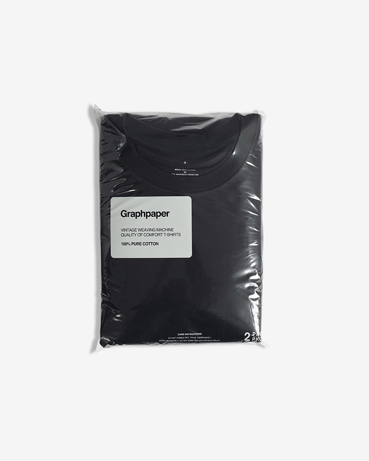 2-Pack Crew Neck Tee / NAVY | Graphpaper (MEN)(グラフ