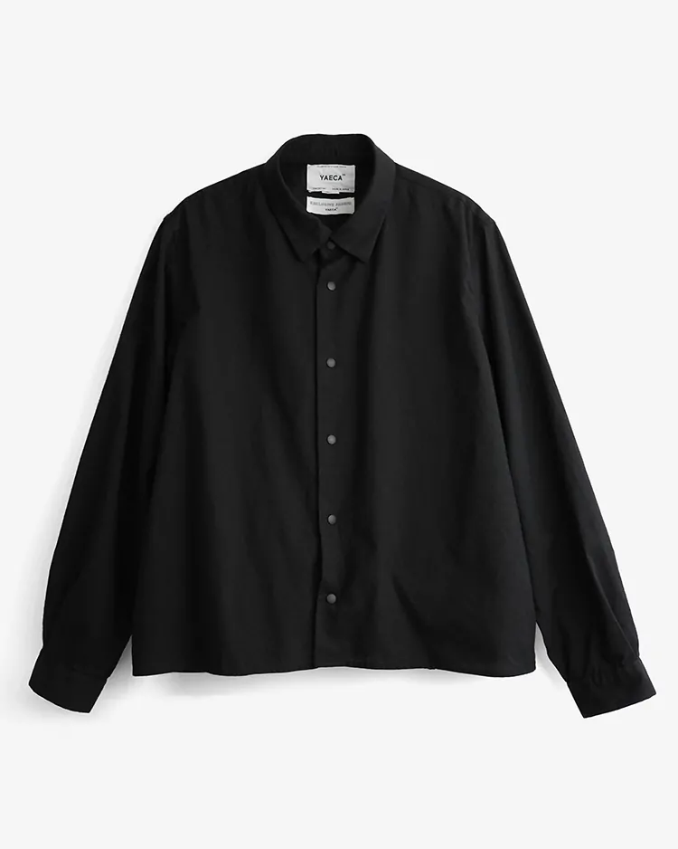 YAECA (WOMEN) / RELAX SHORT - COMFORT SHIRT / BLACK