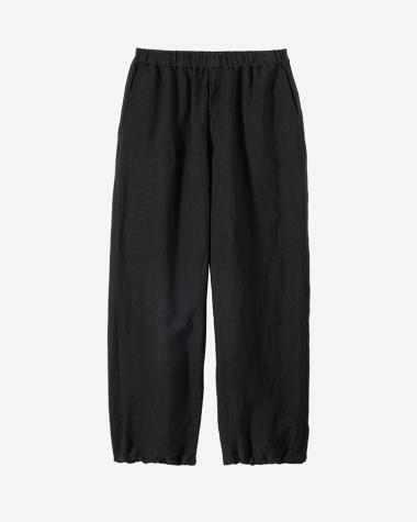  / Linen Cupro Track Pants / BLACK