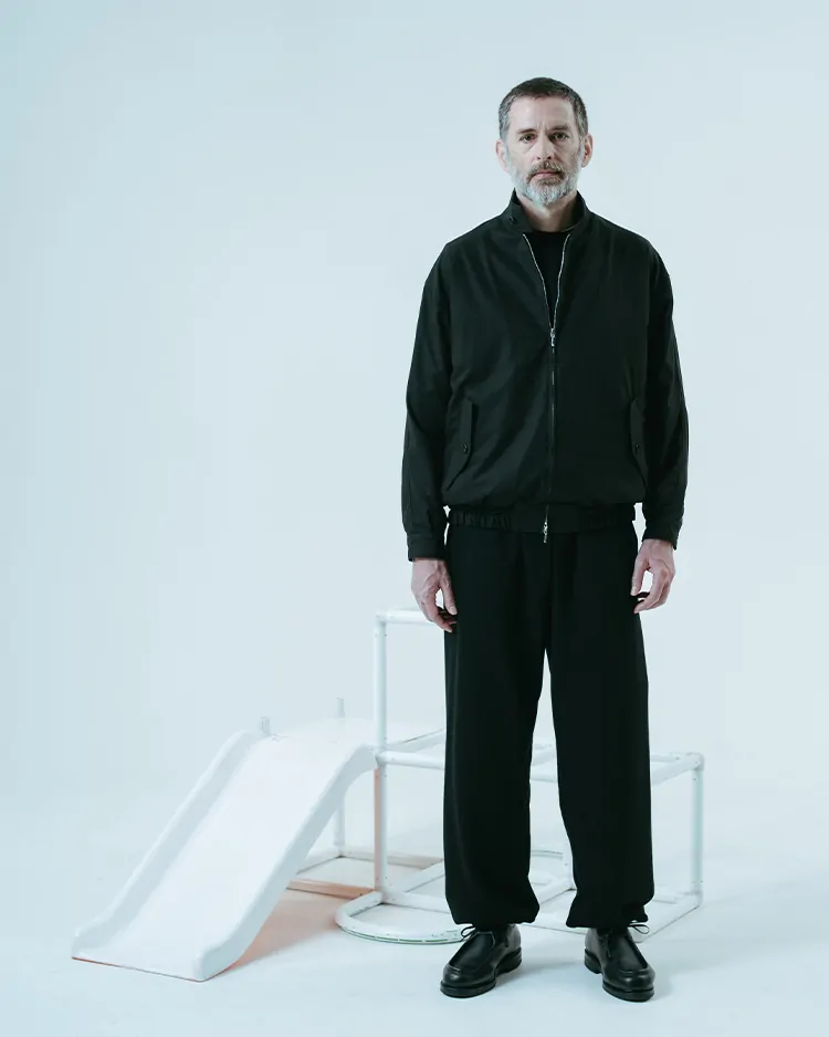 Dice&Dice / SUPIMA COTTON TWILL ZIP BLOUSON / BLACK