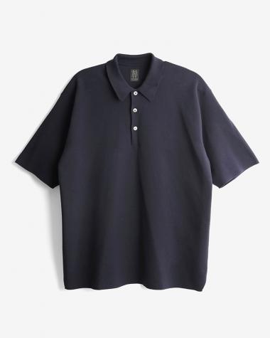  / 32G SMOOTH KNIT POLO / NAVY