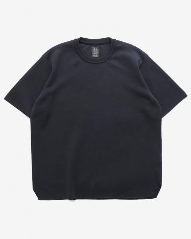  / 32G SMOOTH KNIT T-SHIRT / NAVY
