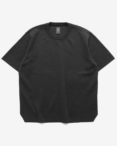  / 32G SMOOTH KNIT T-SHIRT / MERANGE BLACK