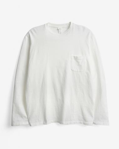  / CREW NECK T-SHIRT L/S / WHITE