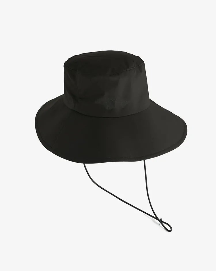 YLÈVE (WOMEN) / KIJIMA TAKAYUKI SUVIN COTTON TYPEWRITER HAT / BLACK