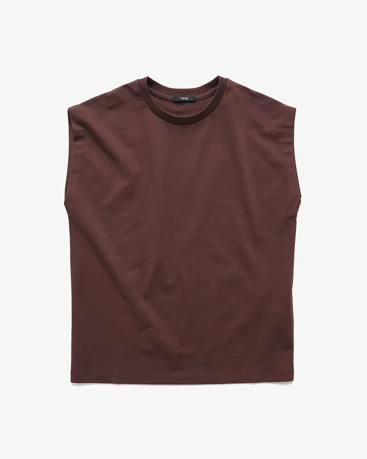 YLÈVE (WOMEN) / ORGANIC COTTON BIO N/S / BROWN