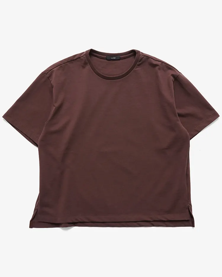 YLÈVE (WOMEN) / ORGANIC COTTON BIO T / BROWN
