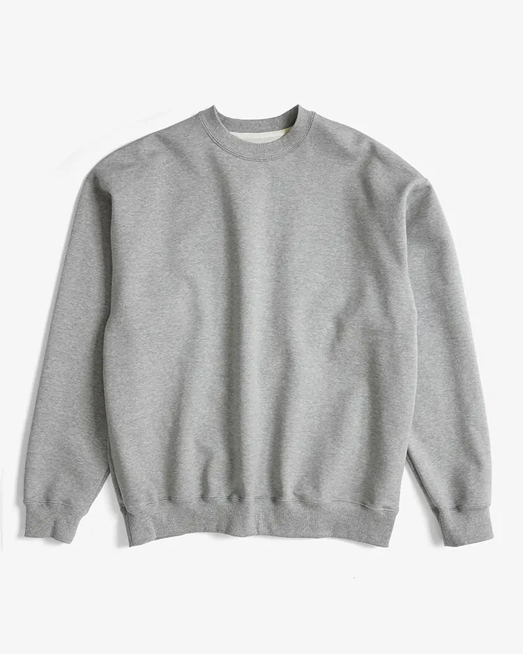 Dice&Dice / COMPACT TERRY CREW NECK SWEAT SHIRT / GRAY