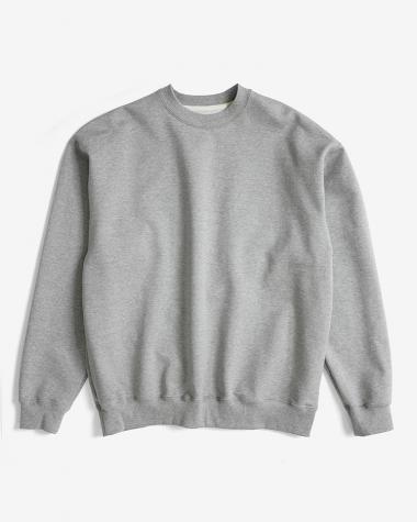  / COMPACT TERRY CREW NECK SWEAT SHIRTS / GRAY