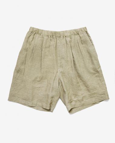  / LINEN POPLIN SHORTS / KHAKI