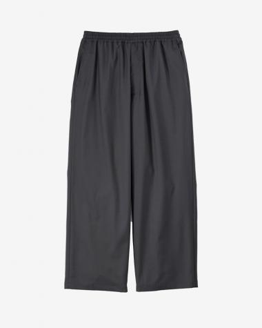  / Extra Fine Wool Easy Wide Pants / GRAY