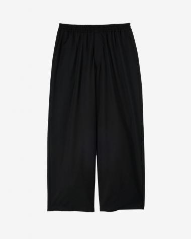  / Extra Fine Wool Easy Wide Pants / BLACK