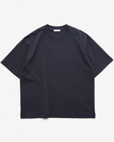  / FRESCA PLATE LOOSE FIT T-SHIRT / NAVY