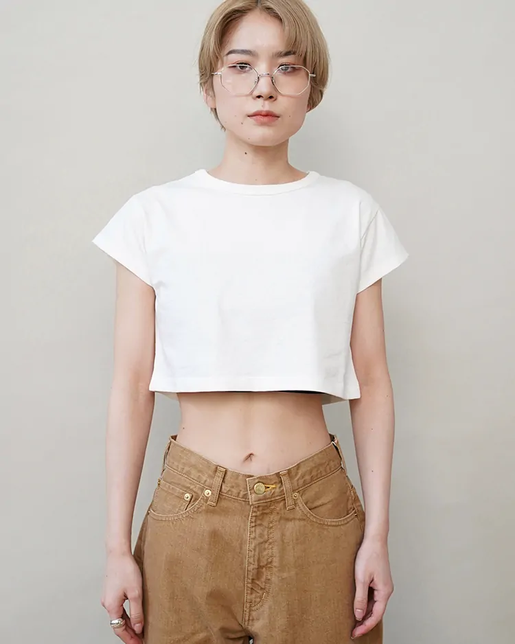 Graphpaper (WOMEN) / Recycled Cotton Jersey Compact Tee / KINARI