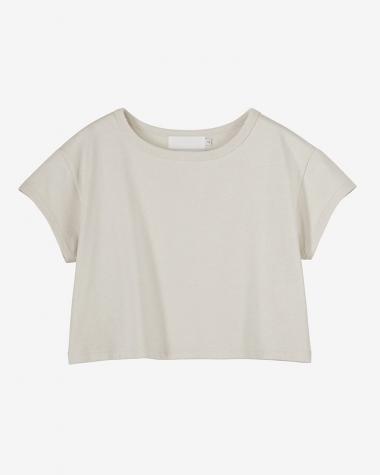  / Recycled Cotton Jersey Compact Tee / ECRU