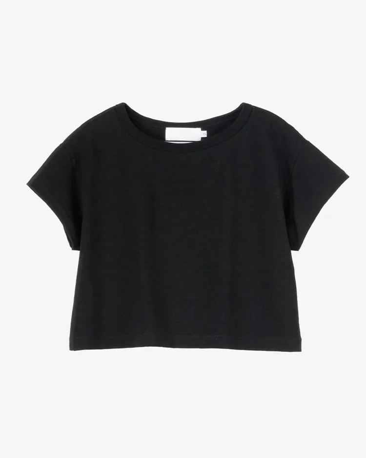 Graphpaper (WOMEN) / Recycled Cotton Jersey Compact Tee / BLACK
