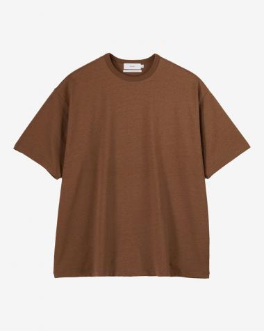  / Recycled Cotton Jersey S/S Tee / BROWN