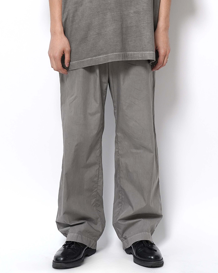 COTTON LAWN WIDE EASY PANTS / SUMI | ATON (MEN)(エイトン