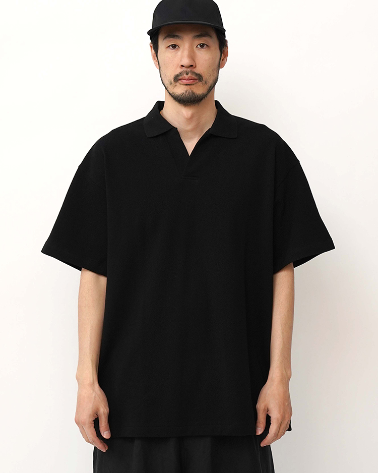 公式通販サイト - ファッション 通販 Pique Cotton Jersey Graphpaper | BLACK / Polo Skipper S/S トップス