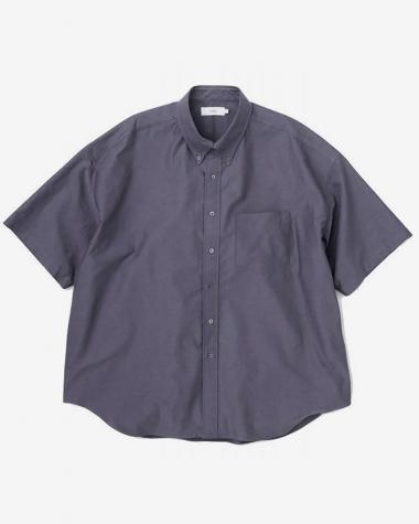  / Oxford S/S Oversized B.D Shirt / GRAY