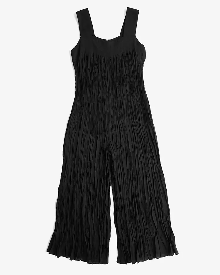 ATON (WOMEN) / CATCH WASHER CUPRA JUMPSUIT / BLACK