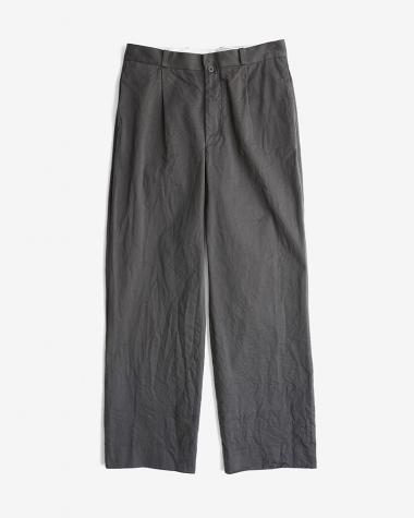 YAECA (MEN) / TUCK STRAIGHT - CHINO / CHARCOAL