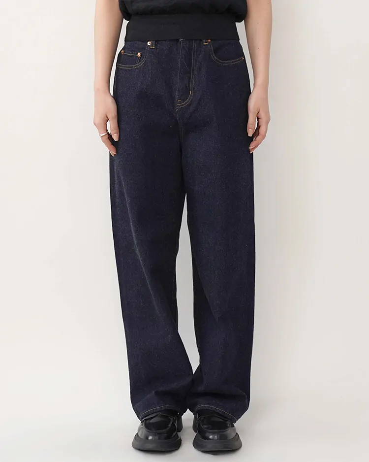 YAECA (WOMEN) / WIDE DENIM(14-13W) / INDIGO