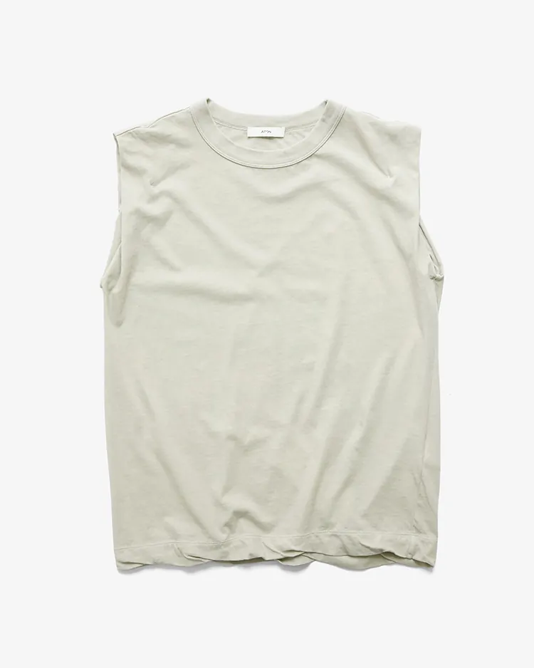 ATON (WOMEN) / FRESCA SINGLE JERSEY TANKTOP / BEIGE
