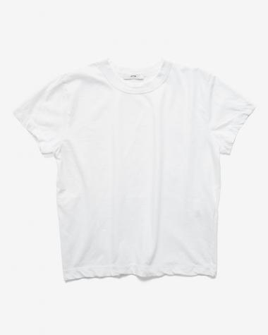  / FRESCA SINGLE JERSEY COMPACT T-SHIRT / WHITE