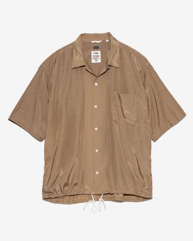  / Open Collar S/S Shirt / BEIGE