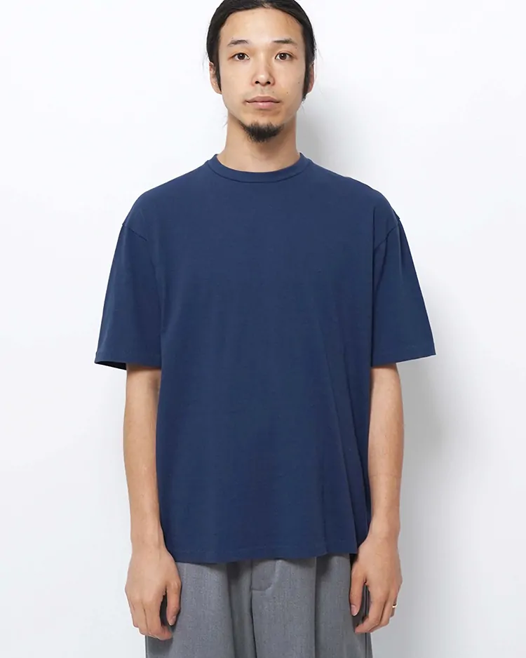 YAECA (MEN) / CREW NECK T-SHIRTS S/S / NAVY