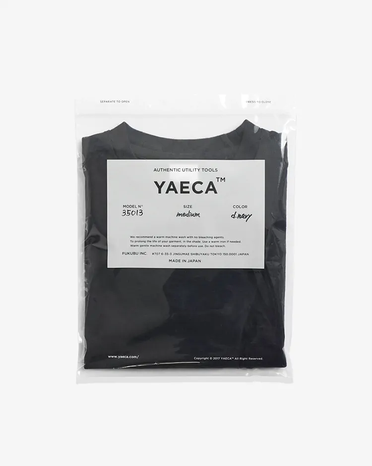 YAECA (MEN) / CREW NECK T-SHIRTS S/S / D.NAVY