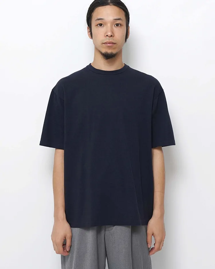 YAECA (MEN) / CREW NECK T-SHIRTS S/S / D.NAVY
