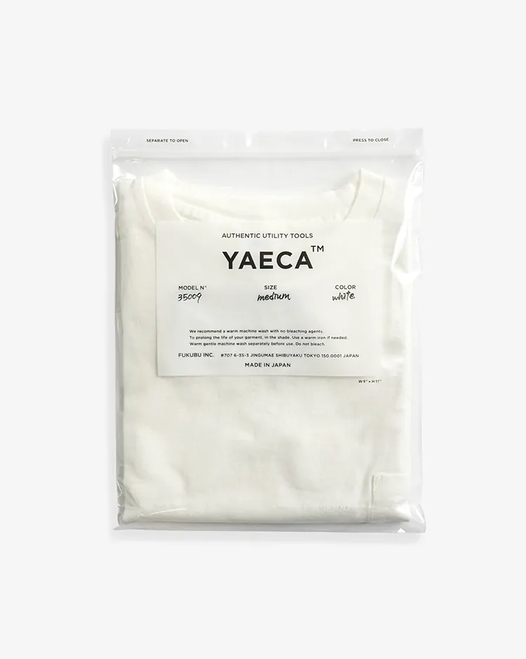 YAECA (MEN) / CREW NECK T-SHIRTS S/S PK / WHITE