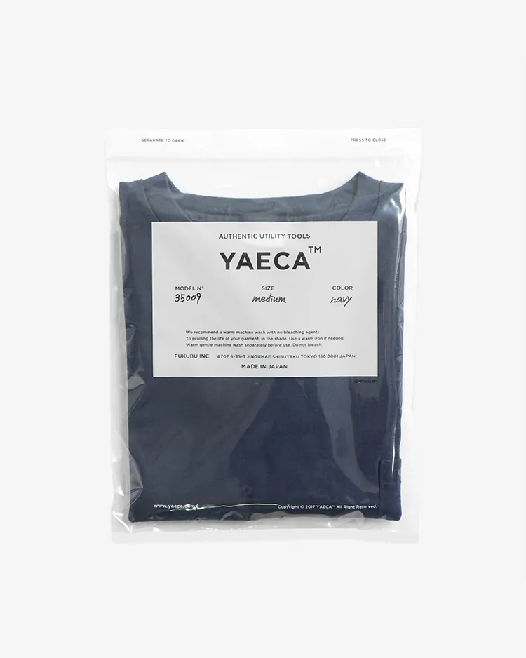 YAECA (MEN) / CREW NECK T-SHIRTS S/S PK / NAVY