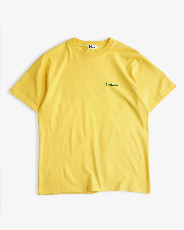 D&D (Souvenir items) / BASIC LOGO TEE / YELLOW