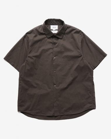  / EXTRA WIDE - S/S COMFORT SHIRT / D.BROWN