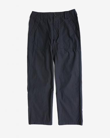 YAECA (WOMEN) / BAKER PANTS / NAVY(POPLIN)