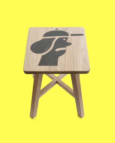  / 宮崎知恵 × 杉工場「食堂椅子」 / WALNUT / BLACK / CAP1