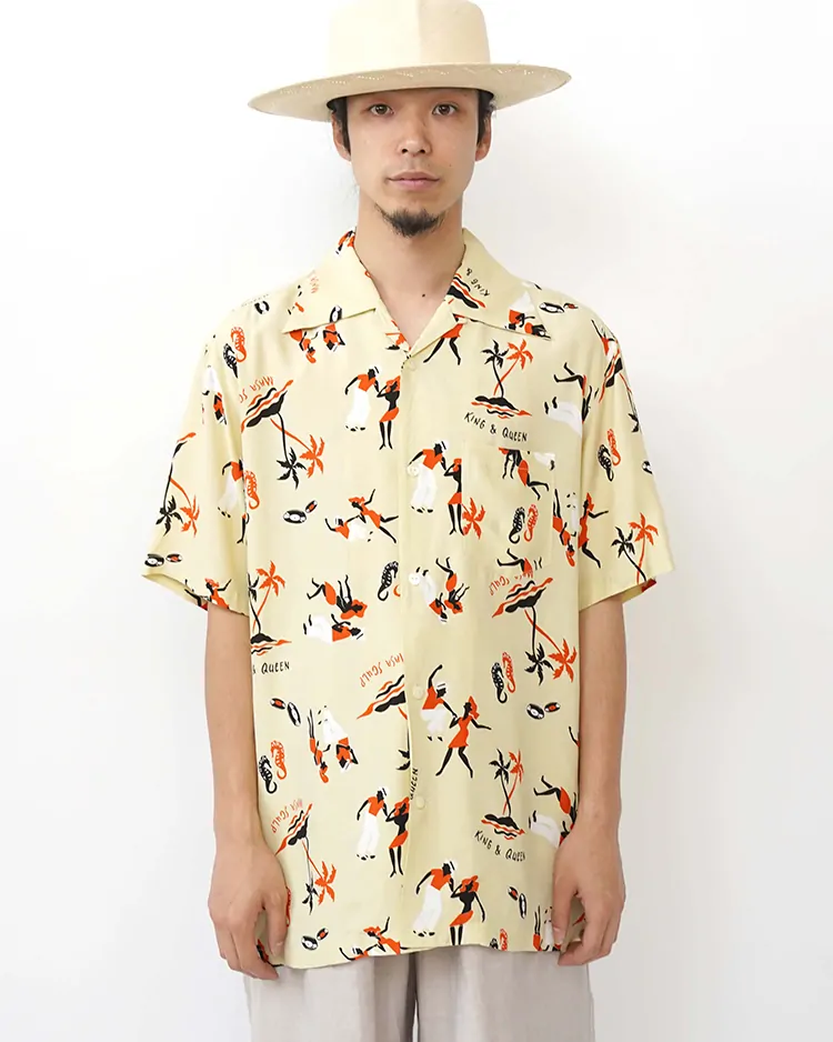 Aloha Blossom (MEN) / KING&QUEEN / BEIGE