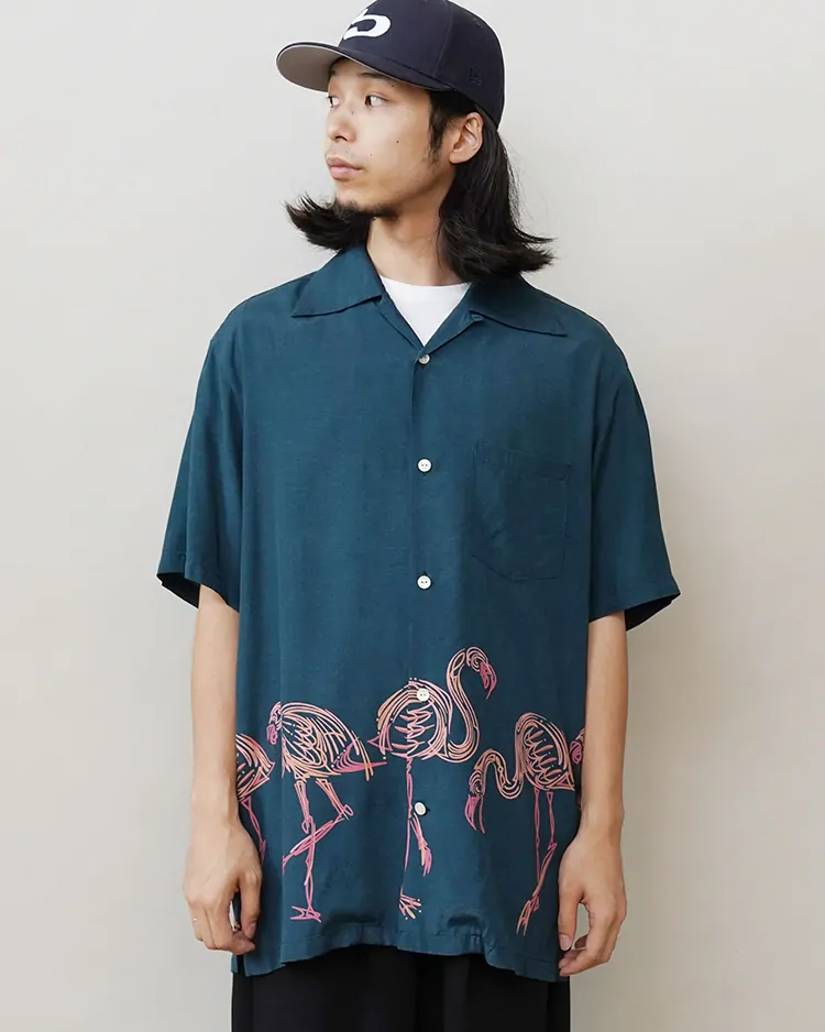 Aloha Blossom (MEN) / FLAMINGO / NAVY x PINK