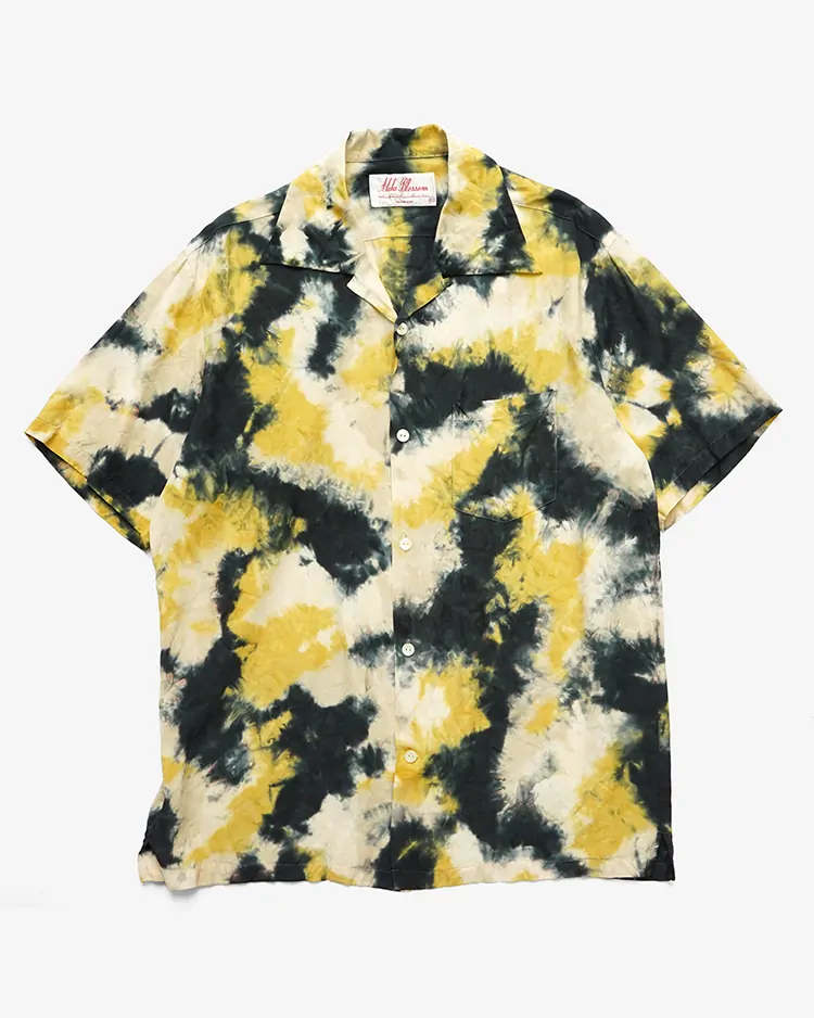 Aloha Blossom (MEN) / CHUSEN DYE / NAVY x YELLOW x WHITE